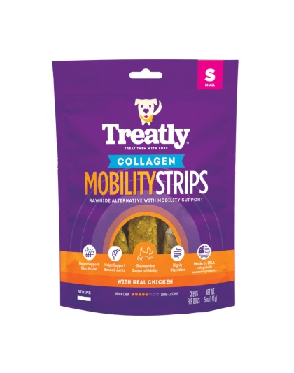 Treatly Collagen Mobility Strips Dog Chews Chicken, 1ea/SM, 5oz.
