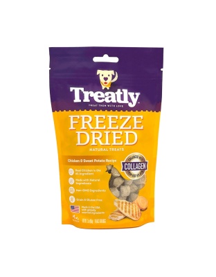Treatly Freeze Dried Dog Treats Chicken & Sweet Potato, 1ea/3oz.