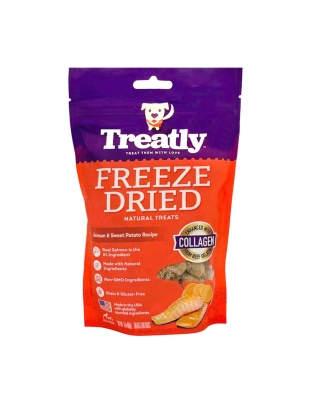 Treatly Freeze Dried Dog Treats Salmon & Sweet Potato, 1ea/3oz.