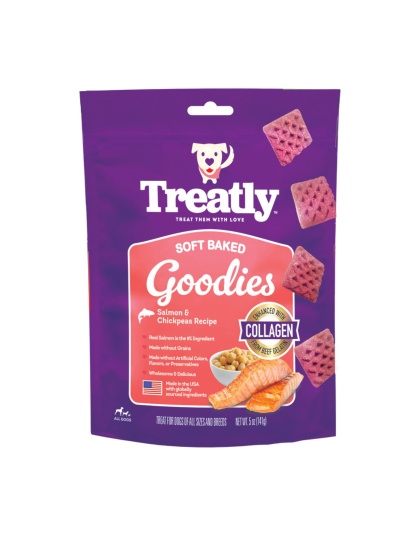 Treatly Soft Baked Goodies Dog Treats Salmon & Chickpeas, 1ea/5oz.