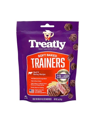 Treatly Soft Baked Trainers Dog Treats Beef & Barley, 1ea/5oz.