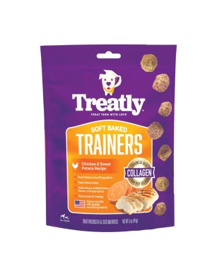 Treatly Soft Baked Trainers Dog Treats Chicken & Sweet Potato, 1ea/5oz.