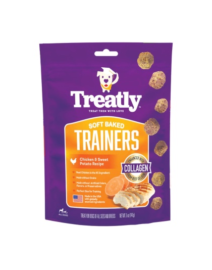 Treatly Soft Baked Trainers Dog Treats Chicken & Sweet Potato, 1ea/5oz.