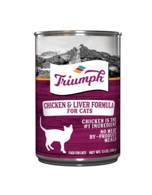 Triumph Canned Cat Food Chicken/Liver 13oz. (Case of 12)