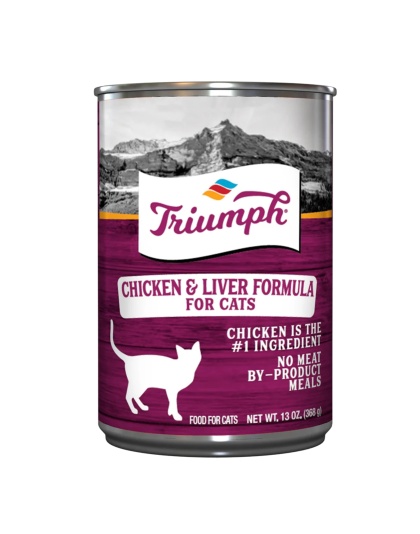 Triumph Canned Cat Food Chicken/Liver 13oz. (Case of 12)