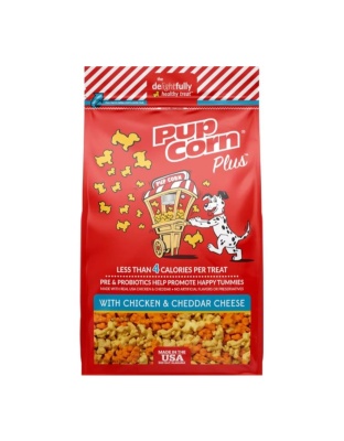 Pupcorn Plus Dog Treats Chicken/Cheddar Cheese 24.5oz.