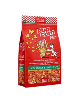 Pupcorn Plus Dog Treats Salmon/Sweet Potato 24.5oz.