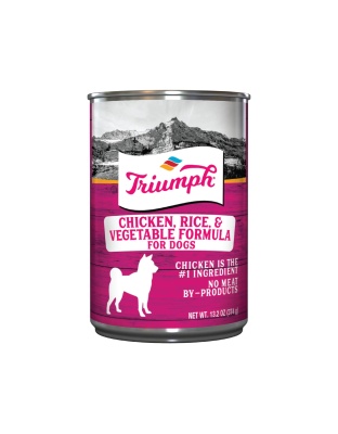Triumph Canned Dog Food Chicken/Rice/Veg 13.2oz. (Case of 12)