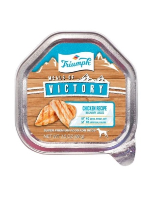 Victory Wet Cup Dog Food Chicken 3.5oz. (Case of 15)
