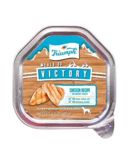 Victory Wet Cup Dog Food Chicken 3.5oz. (Case of 15)