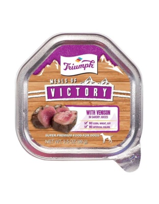 Victory Wet Cup Dog Food Venison 3.5oz. (Case of 15)