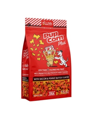 Pupcorn Plus Dog Treats Bacon/Peanut Butter 24.5oz.