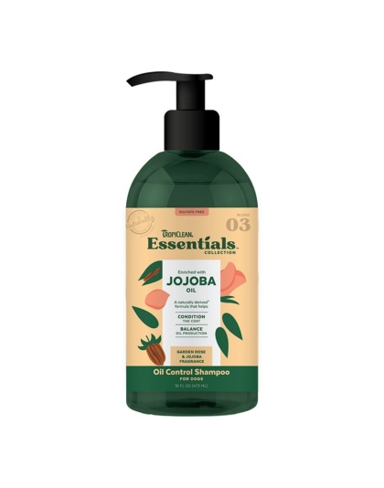 TropiClean Essentials Jojoba Oil Shampoo for Dogs 1ea/16 oz
