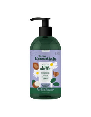 TropiClean Essentials Shea Butter Shampoo for Dogs, Puppies & Cats 1ea/16 oz