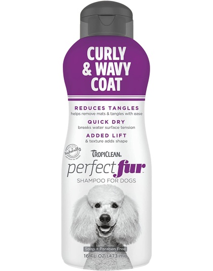 TropiClean PerfectFur Curly & Wavy Coat Shampoo for Dogs 1ea/16 oz