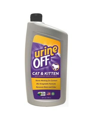 Urine Off Cat & Kitten Formula Bottle with Carpet Injector Cap 1ea/32 fl oz