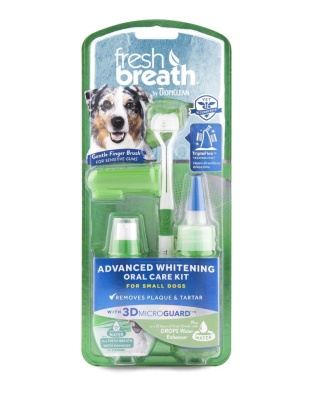 TropiClean Fresh Breath Advanced Whitening Oral Care Kit For Dogs 1ea/SM