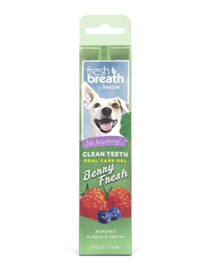 TropiClean Fresh Breath Berry Clean Teeth Oral Care Gel For Dogs 1ea/2 oz