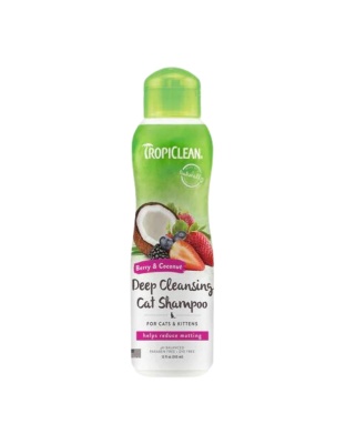 TropiClean Berry & Coconut Deep Cleansing Shampoo for Cats & Kittens 1ea/12 oz