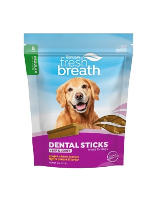 TropiClean Fresh Breath Dental Sticks Plus Hip & Joint For Dogs 1ea/8 ct