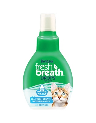 TropiClean Fresh Breath Drops for Cats 6pc Display 1ea/2.2 Fl. oz, 6 Piece