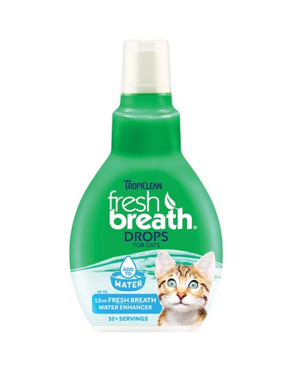 TropiClean Fresh Breath Drops for Cats 6pc Display 1ea/2.2 Fl. oz, 6 Piece