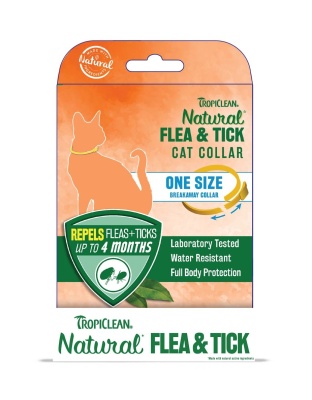 TropiClean Natural Flea & Tick Cat Collar Counter Display 1ea/One Size, 6 pk