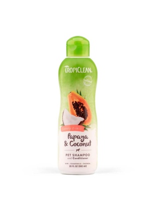 TropiClean Papaya & Coconut Luxury 2-in-1 Shampoo and Conditioner for Pets 1ea/20 fl oz