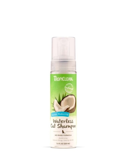 TropiClean Dander Reducing Waterless Shampoo for Cats 1ea/7.4 Fl. oz