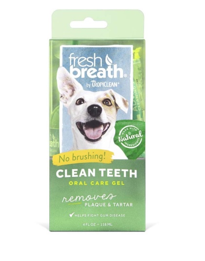 TropiClean Fresh Breath Oral Care Gel for Dogs 1ea/4 oz