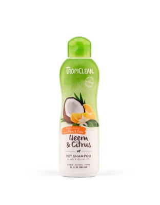 TropiClean Neem & Citrus Flea & Tick Relief Shampoo for Dogs 1ea/20 fl oz