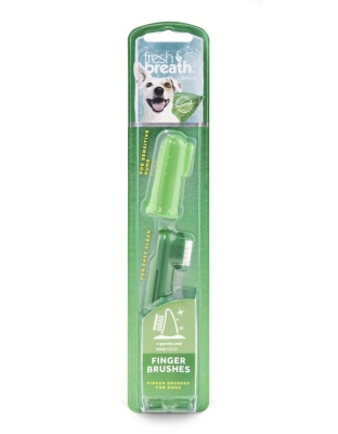 TropiClean Fresh Breath Finger Brushes for Dogs 1ea/2 pk