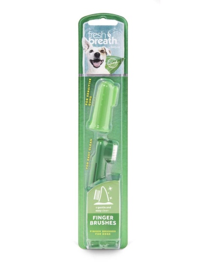 TropiClean Fresh Breath Finger Brushes for Dogs 1ea/2 pk
