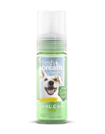 TropiClean Fresh Breath Mint Foam for Dogs 1ea/4.5 oz