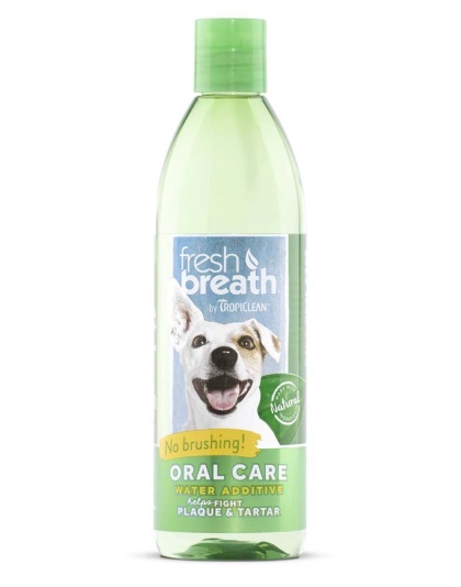 TropiClean Fresh Breath Oral Care Water Additive for Dogs 1ea/16 fl oz
