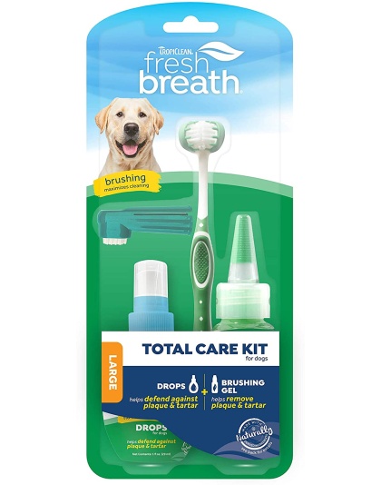 TropiClean Fresh Breath Total Care Kit for Dogs 1ea/LG