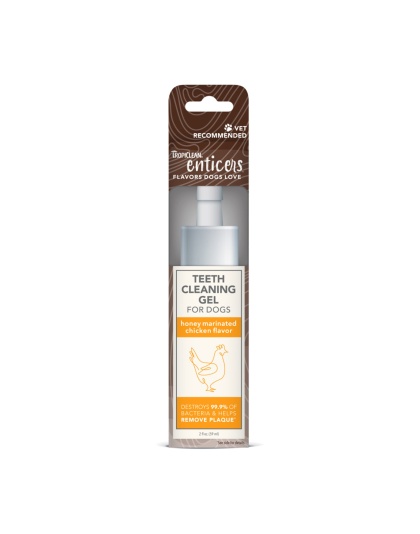 TropiClean Enticers Teeth Cleaning Gel for Dogs Honey Marinated Chicken 1ea/2 oz