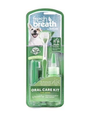 TropiClean Fresh Breath Oral Care Kit for Dogs 1ea/LG