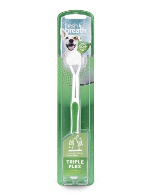 TropiClean Fresh Breath Triple Flex Toothbrush for Dogs 1ea/LG