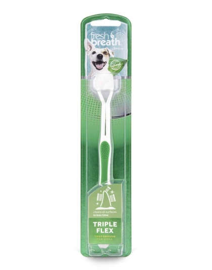 TropiClean Fresh Breath Triple Flex Toothbrush for Dogs 1ea/LG