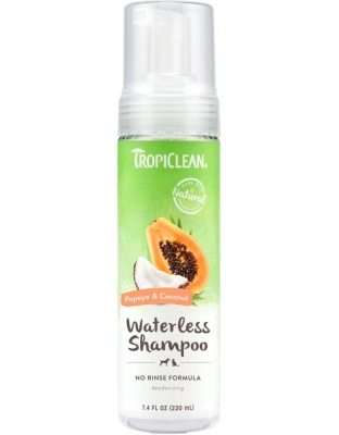 TropiClean Papaya Waterless Shampoo for Pets 1ea/7.4 fl oz