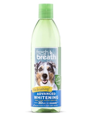 TropiClean Fresh Breath Advanced Whitening Oral Care Water Additive for Dogs 1ea/16 fl oz