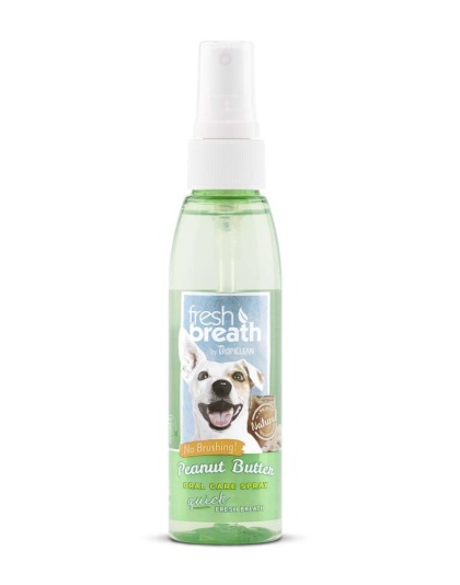 TropiClean Fresh Breath Peanut Butter Oral Care Spray for Dogs 1ea/4 oz