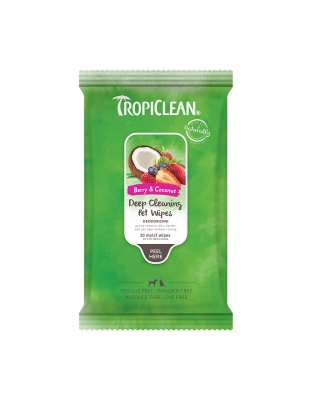 TropiClean Hypo-Allergenic Cleaning Wipes for Dogs 1ea/20 ct