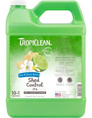 TropiClean Lime & Cocoa Butter Shed Control Conditioner for Pets 1ea/1 gal