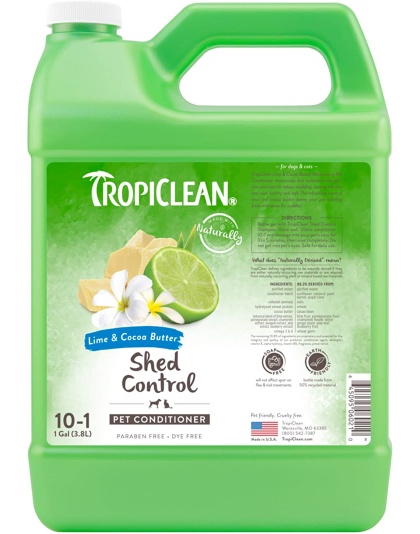 TropiClean Lime & Cocoa Butter Shed Control Conditioner for Pets 1ea/1 gal