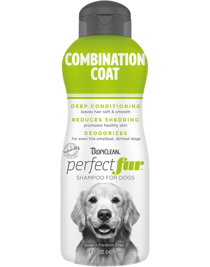 TropiClean PerfectFur Combination Coat Shampoo for Dogs 1ea/16 oz