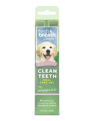 TropiClean Fresh Breath Brushing Dental & Oral Care Gel for Puppies 1ea/2 oz