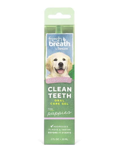 TropiClean Fresh Breath Brushing Dental & Oral Care Gel for Puppies 1ea/2 oz