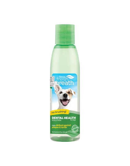 TropiClean Fresh Breath Dental Health Solution for Dogs 1ea/8oz.